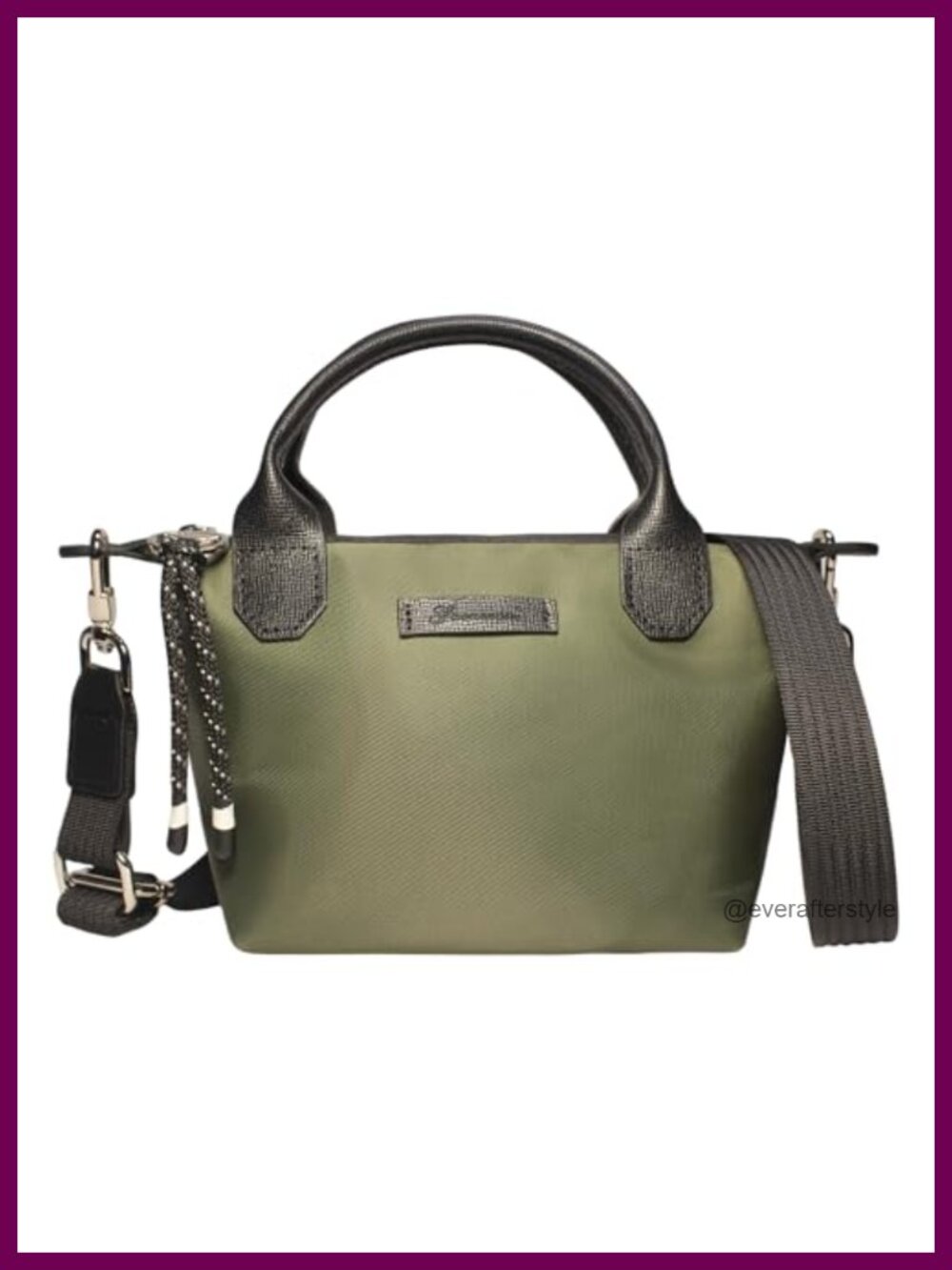 Mini Crossbody Tote Bag Recycled Tech Nylon Water Repellent Convertible Purse